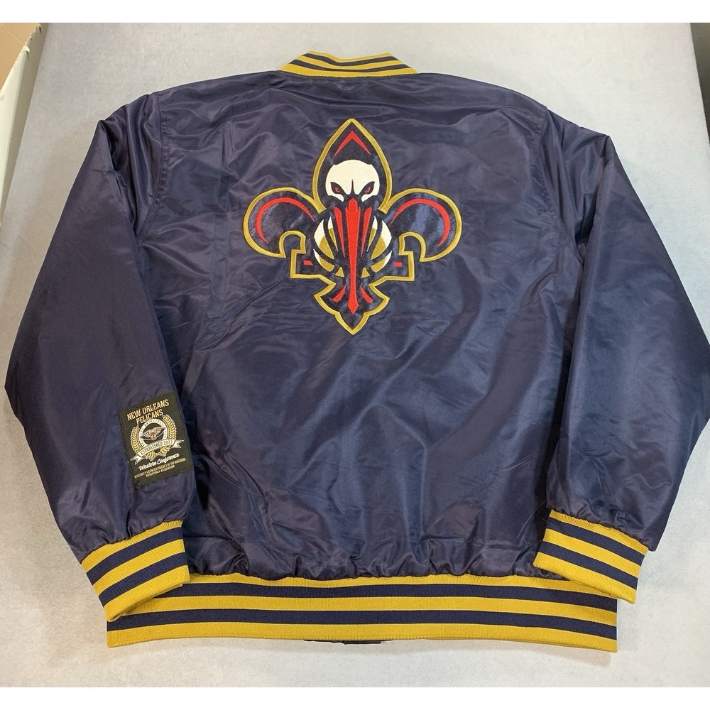 NWT Ultra Game New Orlean Pelicans Jacket Blue And Gold Size Men's Large